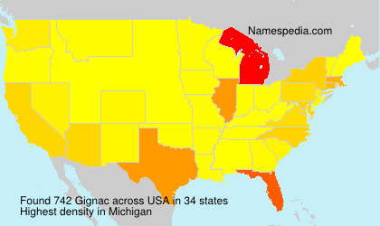 Surname Gignac in USA Surname Gignac in USA