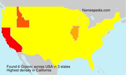 Surname Gigovic in USA