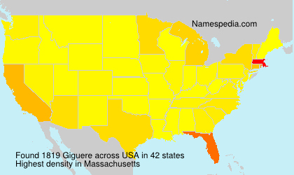 Surname Giguere in USA Surname Giguere in USA
