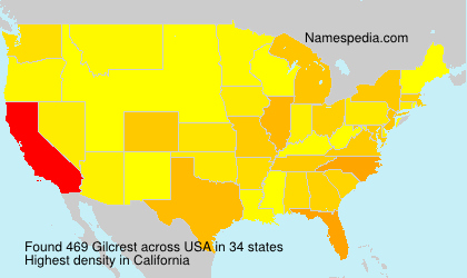 Surname Gilcrest in USA Surname Gilcrest in USA