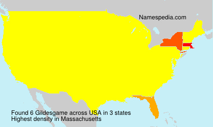 Surname Gildesgame in USA Surname Gildesgame in USA