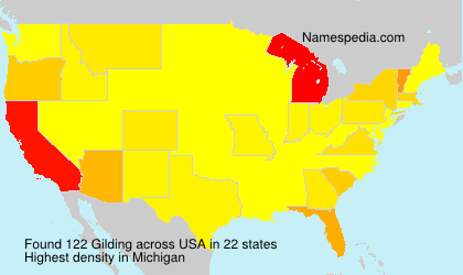 Surname Gilding in USA Surname Gilding in USA