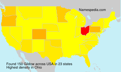 Surname Gildow in USA Surname Gildow in USA