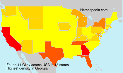 Surname Giley in USA Surname Giley in USA