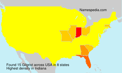 Surname Gilgrist in USA