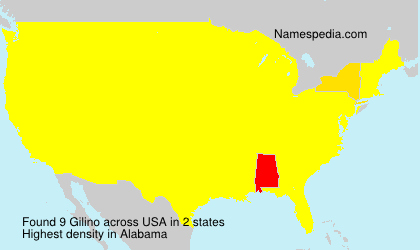 Surname Gilino in USA Surname Gilino in USA