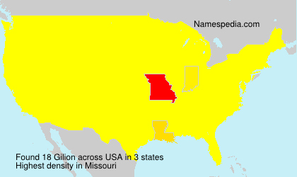 Surname Gilion in USA Surname Gilion in USA