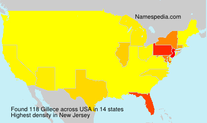 Surname Gillece in USA Surname Gillece in USA
