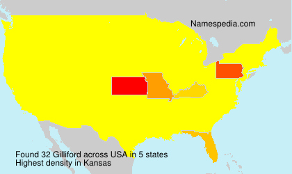 Surname Gilliford in USA Surname Gilliford in USA