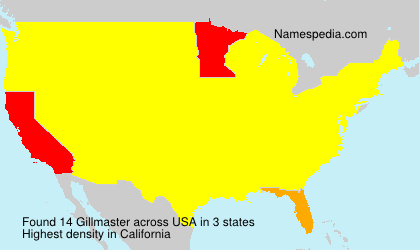 Surname Gillmaster in USA Surname Gillmaster in USA