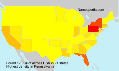 Surname Gillot in USA Surname Gillot in USA