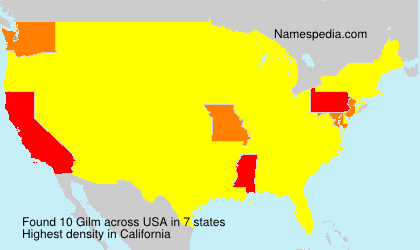 Surname Gilm in USA Surname Gilm in USA