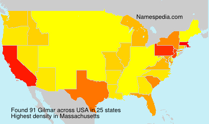 Surname Gilmar in USA Surname Gilmar in USA