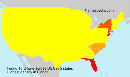 Surname Gilone in USA Surname Gilone in USA