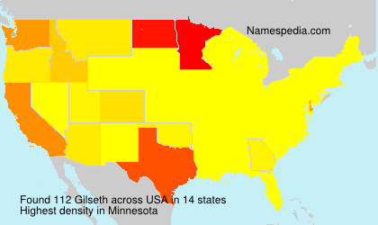 Surname Gilseth in USA Surname Gilseth in USA
