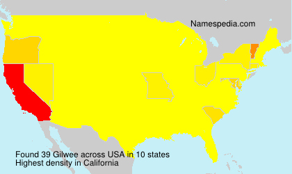 Surname Gilwee in USA Surname Gilwee in USA