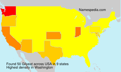 Surname Gilyeat in USA Surname Gilyeat in USA