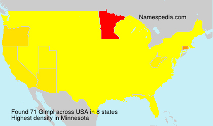 Surname Gimpl in USA Surname Gimpl in USA