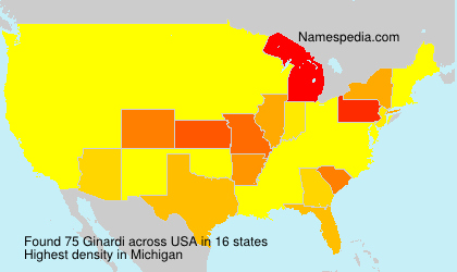 Surname Ginardi in USA Surname Ginardi in USA