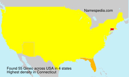 Surname Gineo in USA Surname Gineo in USA