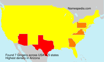 Surname Gingera in USA Surname Gingera in USA