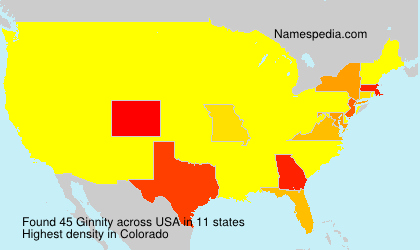 Surname Ginnity in USA
