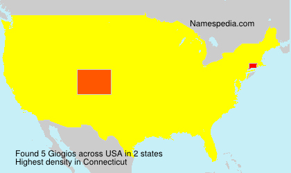 Surname Giogios in USA Surname Giogios in USA