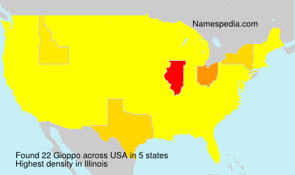 Surname Gioppo in USA Surname Gioppo in USA