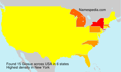 Surname Giosue in USA Surname Giosue in USA