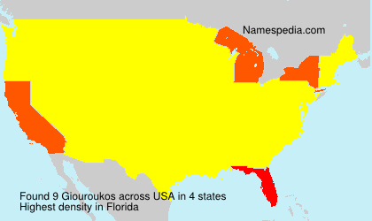 Surname Giouroukos in USA Surname Giouroukos in USA