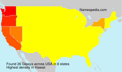 Surname Gipaya in USA Surname Gipaya in USA