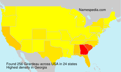 Surname Girardeau in USA Surname Girardeau in USA