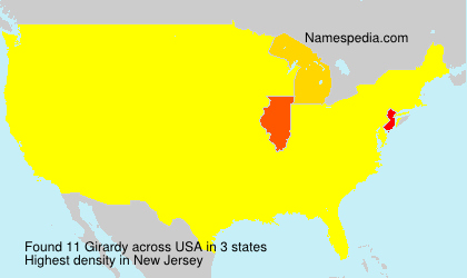 Surname Girardy in USA
