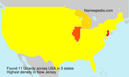 Surname Girardy in USA Surname Girardy in USA