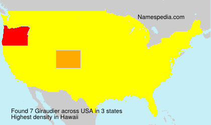 Surname Giraudier in USA