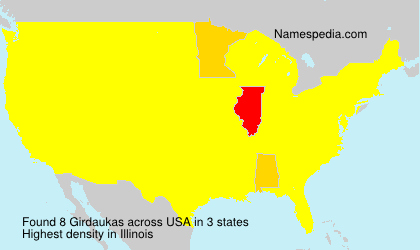 Surname Girdaukas in USA Surname Girdaukas in USA