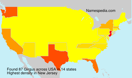 Surname Girgus in USA