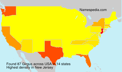Surname Girgus in USA Surname Girgus in USA