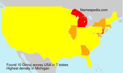 Surname Giriraj in USA Surname Giriraj in USA