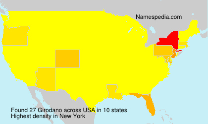 Surname Girodano in USA Surname Girodano in USA