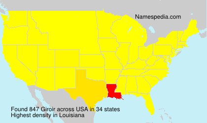 Surname Giroir in USA