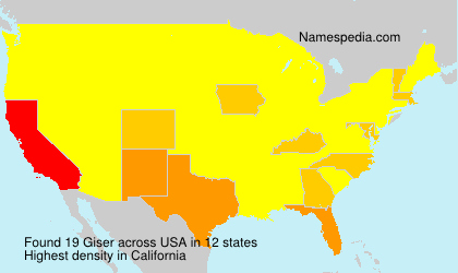 Surname Giser in USA Surname Giser in USA