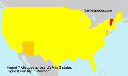 Surname Gisquet in USA Surname Gisquet in USA