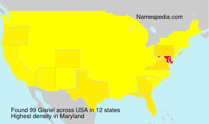 Surname Gisriel in USA Surname Gisriel in USA