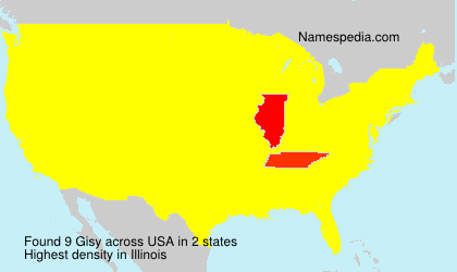 Surname Gisy in USA