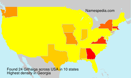 Surname Githaiga in USA Surname Githaiga in USA