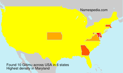 Surname Gitimu in USA Surname Gitimu in USA