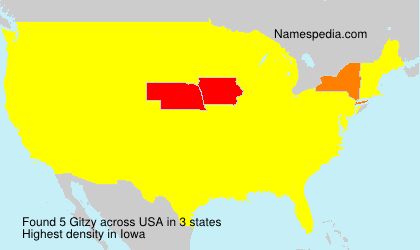 Surname Gitzy in USA Surname Gitzy in USA