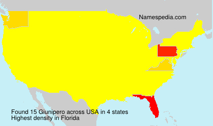 Surname Giunipero in USA Surname Giunipero in USA