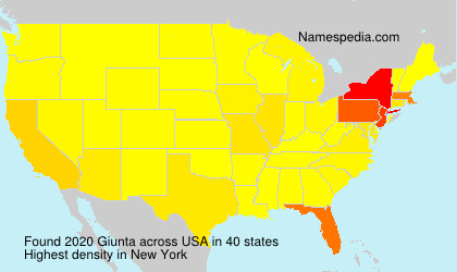 Surname Giunta in USA Surname Giunta in USA